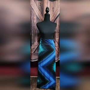 Women's Chevron Pattern Style Long Skirt